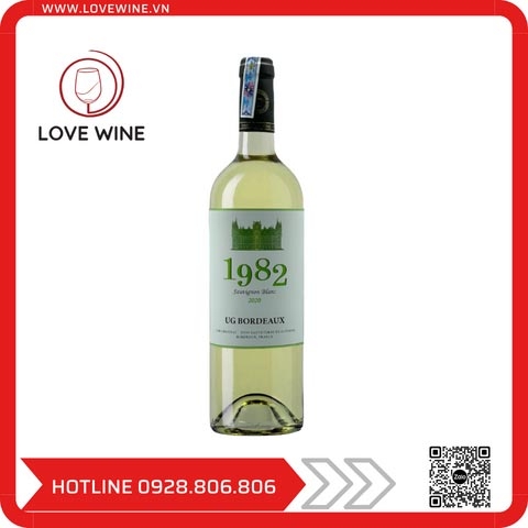 Rượu Vang Pháp : 1982 UG Bordeaux Sauvignon Blanc